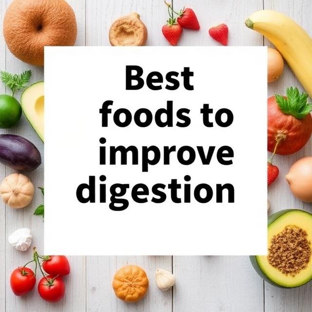 🍽️ Best Foods to Improve Digestion Naturally