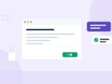 Illustration of an email being composed with a send button and chat bubbles